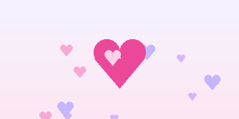 Animated hearts